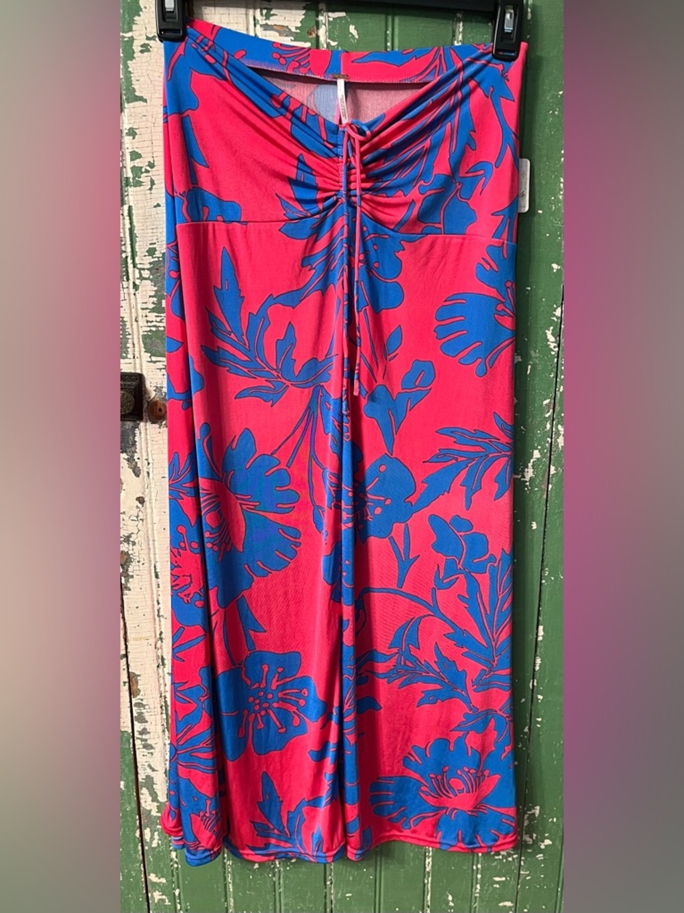 Free People Strapless Womens Dress Hawaiian Size Small